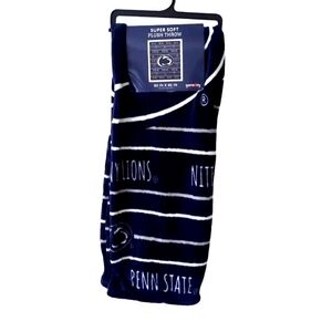 Penn State Nittany Lions Super Soft Plush Throw 60 x 50 Blanket New Gameday